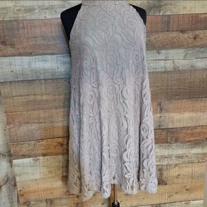 Altar’d State beige lace A-line dress, size small‎